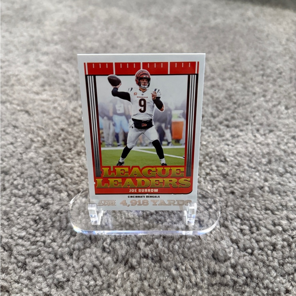 Panini Score 2025 - League Leaders Joe Burrow Football Card 🔥